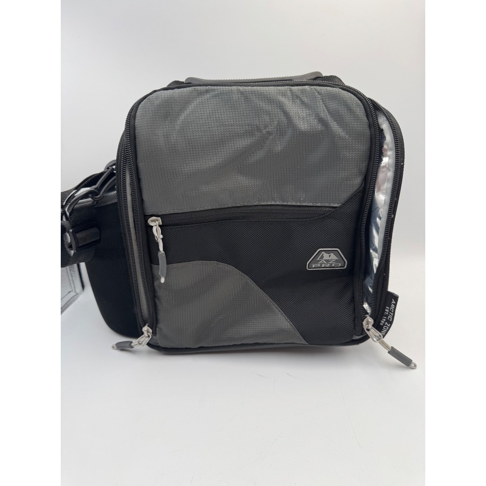 Arctic Zone AZ‎ Pro Insulated Lunch Bag Gray Black Ripstop 50-69175-00-06